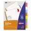 Avery AVE 23280 Averyreg; Big Tab Insertable Dividers, Buff Paper, 5 M