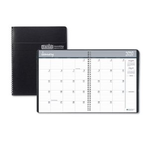 House 2626-02 Planner,compct,mnthly,bk