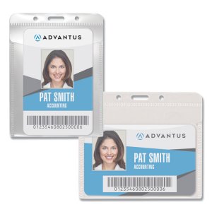 Advantus AVT 75604 Advantus Pvc-free Vertical Badge Holder - Support 3