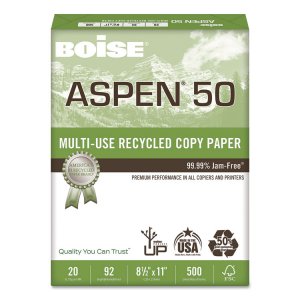 Cascades 055011 Paper,recycled,92 Brt,wht