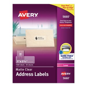 Avery AVE 15695 Averyreg; Easy Peel Return Address Labels - Permanent 