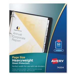 Avery 74204 Protector,sht,ltr,3hl,ngl