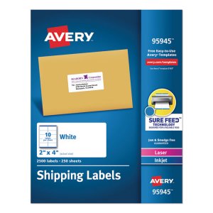 Avery AVE 95935 Averyreg; Laserinkjet White Shipping Labels - Permanen