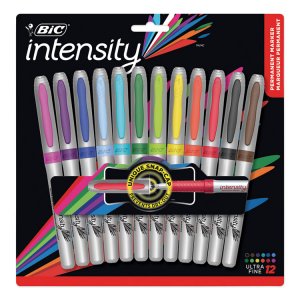 Bic BIC GPMUP12ASST Mark-it Ultra-fine Point Permanent Marker - Ultra 