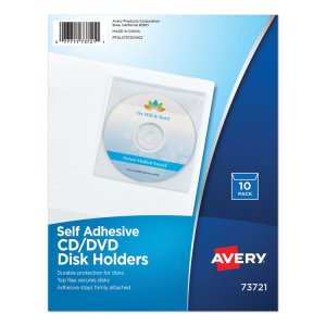 Avery AVE 73721 Averyreg; Vinyl Self-adhesive Mediacddvd Pockets - 10 