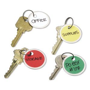 Avery AVE 11026 Averyreg; Metal Rim Key Tags - Metal - 50  Pack - Asso