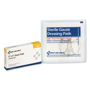 First 3-014 First Aid,gauze Pd,4x4,wh