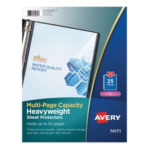 Avery AVE 74171 Averyreg; Diamond Clear Multi-page Capacity Sheet Prot