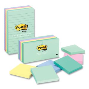 3m MMM 653AST Post-itreg; Notes Notepads -marseille Color Collection -