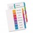 Avery 11845 Divider,paper,1to15,ast