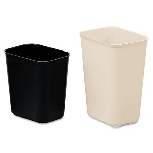 Rubbermaid RCP 254100BK Commercial 14quart Fire Resistant Wastebasket 