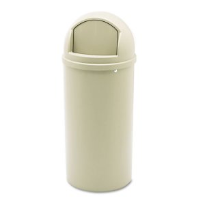 Rubbermaid RCP 817088BK Commercial Marshal 25 Gallon Container - Push 