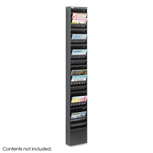 Safco SAF 4321GR Safco 11-pocket Steel Magazine Racks - 11 Pocket(s) -