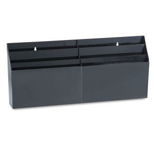 Rubbermaid 96060ROS Organizer,6pckt,bk