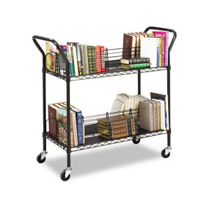 Safco 5333BL Cart,wire Book,bk