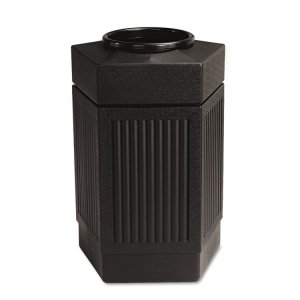 Safco SAF 9485BL Safco Indooroutdoor Pentagon Shape Receptacle - 30 Ga