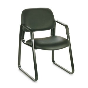 Safco 3447BL Chair,sled Base Guest,bk