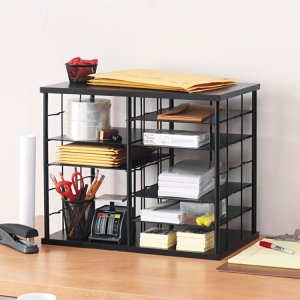 Rubbermaid 1738583 Organizer,12 Slot, Mdf,bk