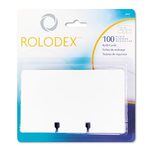 Rolodex 67558 Card,refill,2.25x4,100,we