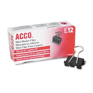 Acco A7072050B Acco Binder Clips - Medium - 0.63 Size Capacity - Reusa