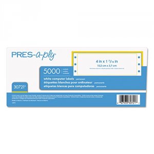 Avery 30721 Pres-a-ply 4 X 1 716 1 Labelsheet (5000 Sheetsbox) (interc