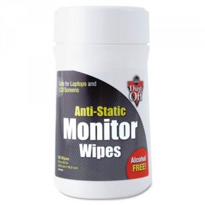 Falcon DSCT Dust-off Anti-static Monitor Wipes - For Monitor - Streak-