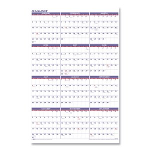 At-a-glance PM12-28 Calendar,wall,yearly