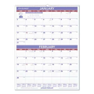 At-a-glance PM9-28 Calendar,wall,2 Mopage