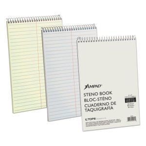 Ampad 25-278 Book,steno,80sh,6pk,gn