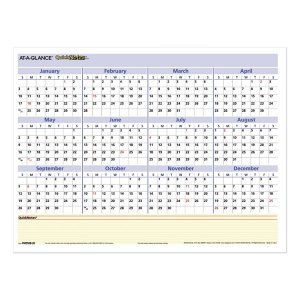 At-a-glance PM550B28 Calendar,quicknotes,yl