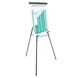 Universal UNV43034 Easel,disply,hvy Duty,bk