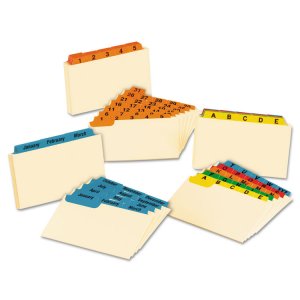 Tops OXF 03514 Oxford A-z Laminated Tab Card Guides - 25 X Divider(s) 