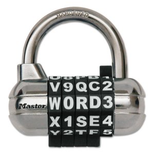 Master 1534D Master Lock  Password Plus Combination Padlock, 4-pack, C