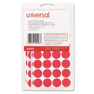 Universal UNV40103 Label,cl Code,34,1008,rd