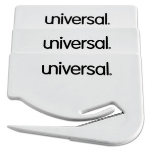 Universal UNV31803 Opener,letter,3pk,wht