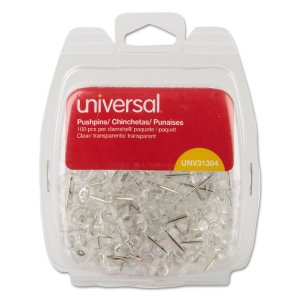 Universal UNV31306 Pushpin,400pk,clr