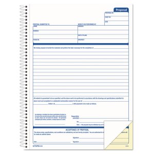 Tops 41850 Form,proposal,spiral Book