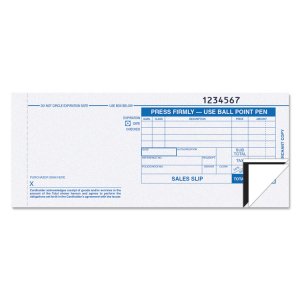 Tops TOP 38538 Tops Credit Card Sales Slip Forms - 15 Lb - 3 Partcarbo