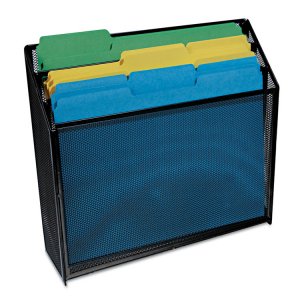 Universal UNV20007 Organizer,mesh,3 Tier,bk