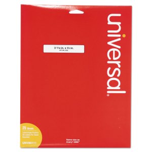 Universal UNV80011 Label,dt,file Fld,750,wh