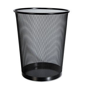 Universal UNV20008 Wastebasket,metal,mesh,bk