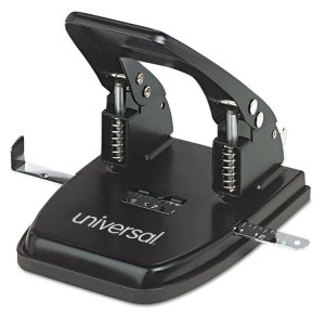 Universal UNV74222 Punch,2 Hole,black