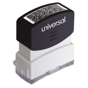 Universal UNV10136 Stamp,security Block,bk