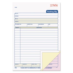 Tops 46639 Form,packing Slip Book,we