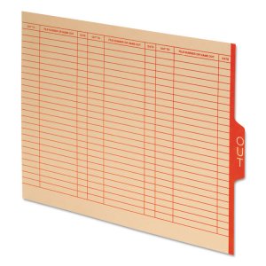 Tops PFX 5251 Pendaflex End Tab Out Guides - Printed Tab(s) - 8.5 Divi