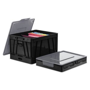 Universal UNV40010 Box,collapsible,2pk,bk