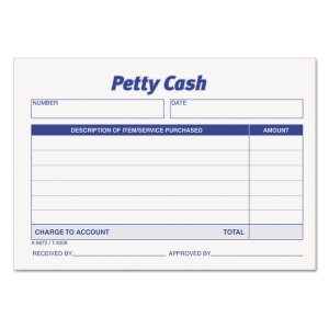 Tops TOP 3008 Tops Received Of Petty Cash Forms - 50 Sheet(s) - 5 X 3.