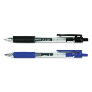 Universal UNV39912 Pen,gel,clr Barl,0.7mm.bk