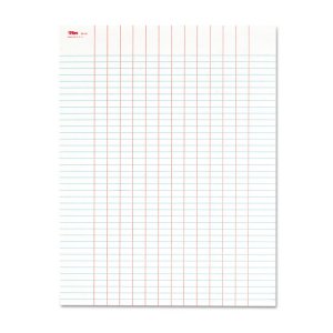 Tops TOP 3616 Tops Portrait Format 13-column Data Pads - Gummed - 11 X