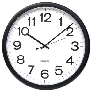 Universal UNV11641 Clock,wall,qtz,13.5,bk